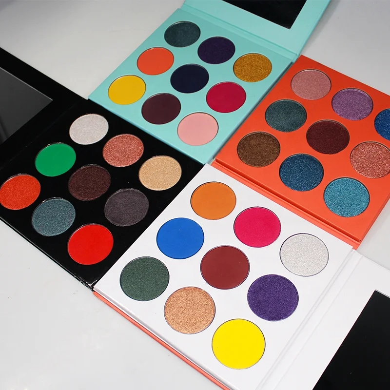 

Wholesale cosmetic DIY custom high pigment private label makeup eyeshadow palette