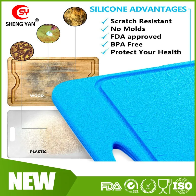 

Eco-friendly chopping blocks silicone cutting board ,Flexible vegetable cutting board, kitchen silicone cutting board, Customized