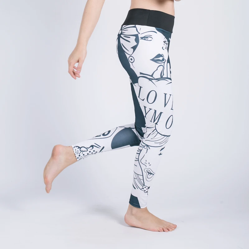 

Women's Cartoon Pattern Digital Printing Outdoor Sports Ftness Funny Pants, Picture,customized upon request