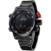 

WEIDE 2309B-1C Original JAPAN Quartz Stainless steel back watches, WEIDE Men's wristwatches, Military watches men