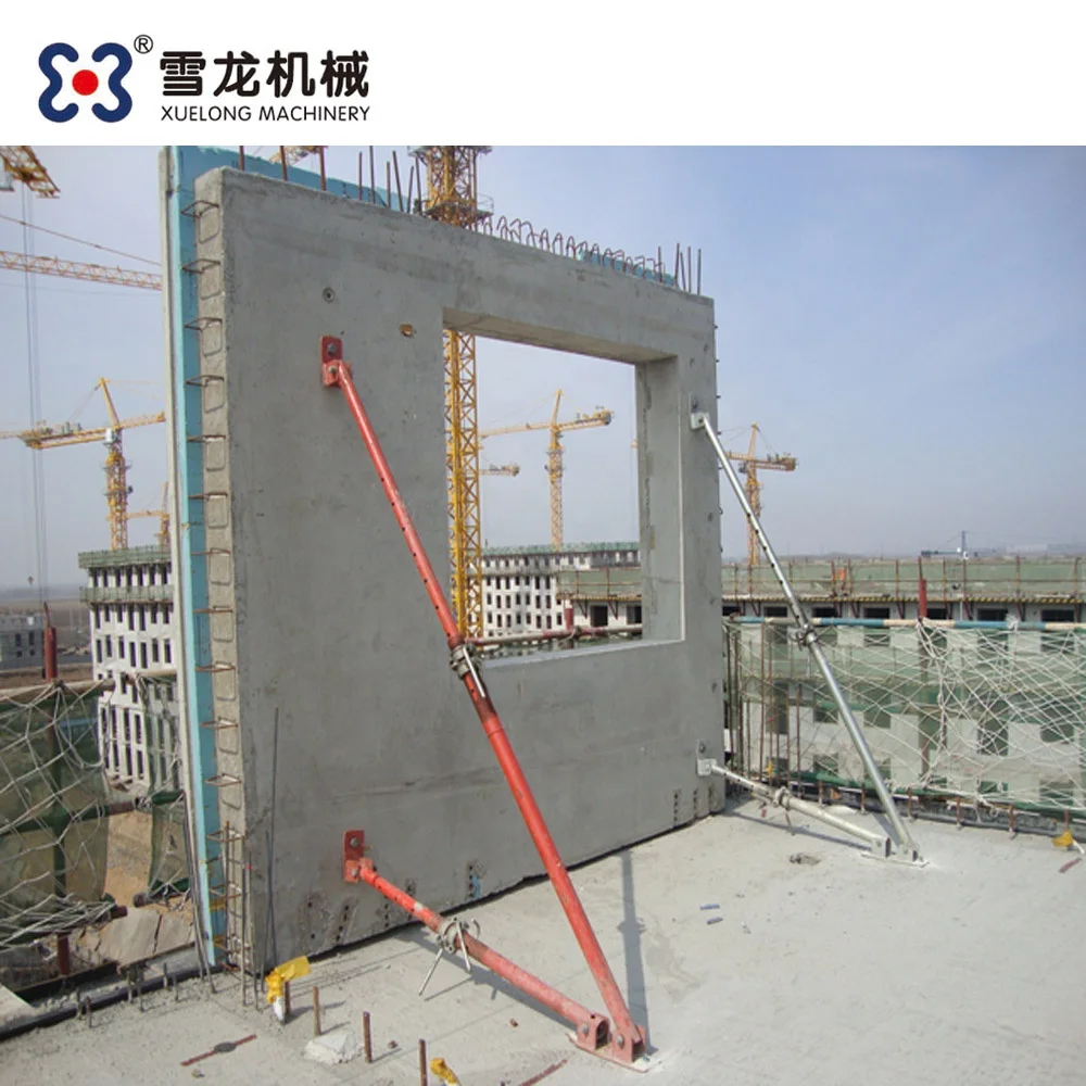 
top quality and CE certification precast concrete villas wall panel elements machine battery mold 