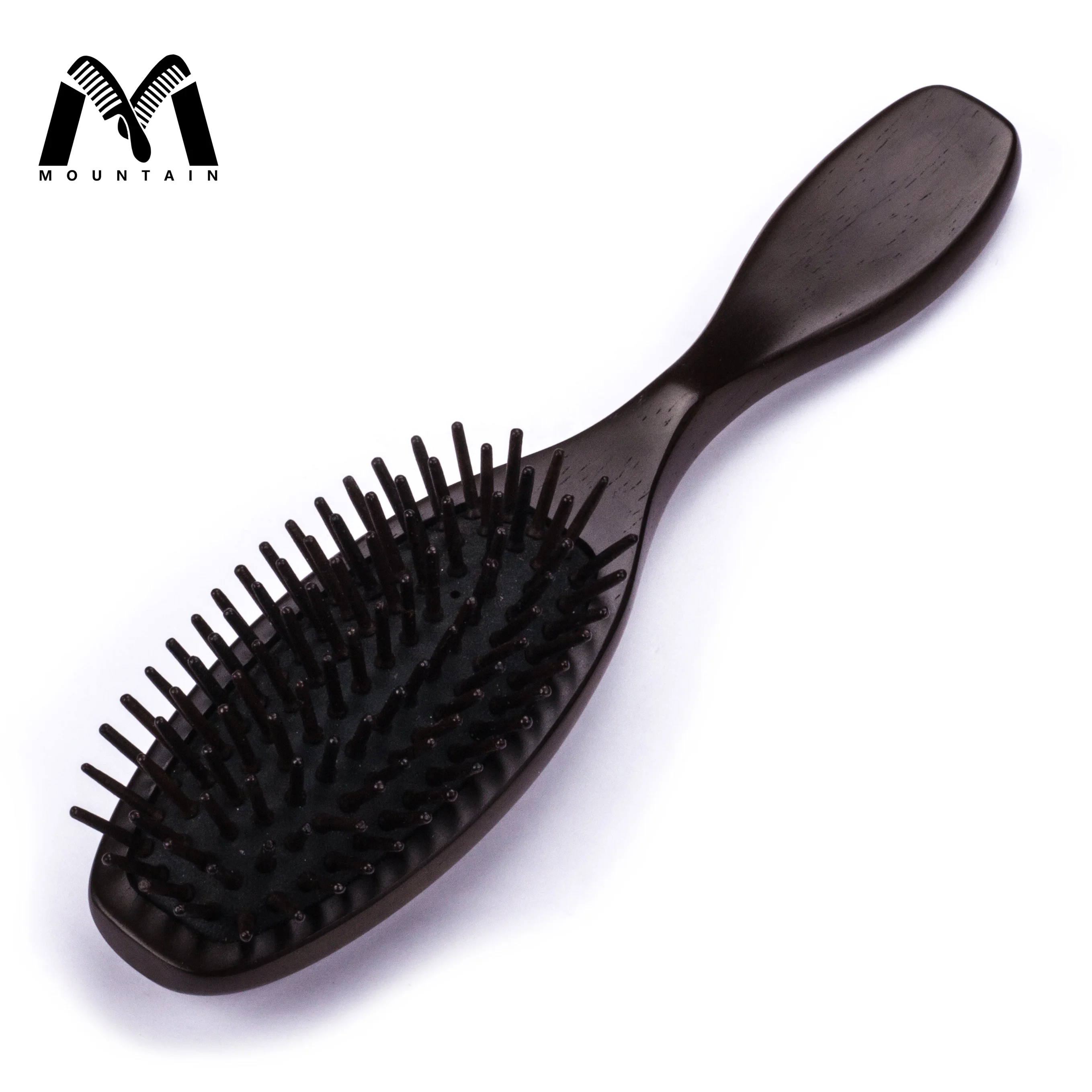 

Professional Private Label Eco-Friendly Scalp Massage Detangling Ebony Paddle Straightener Hair brush