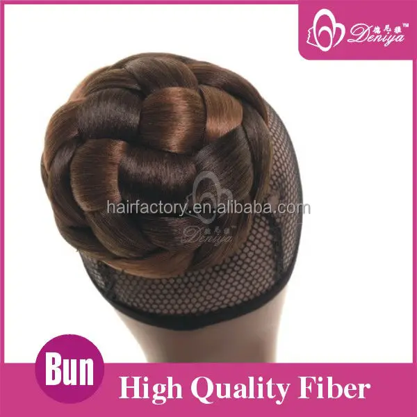 Dy Bn185 Braided Fake Hair Bun Buy Chignon Squishy Bun Updo Wig Product On Alibaba Com
