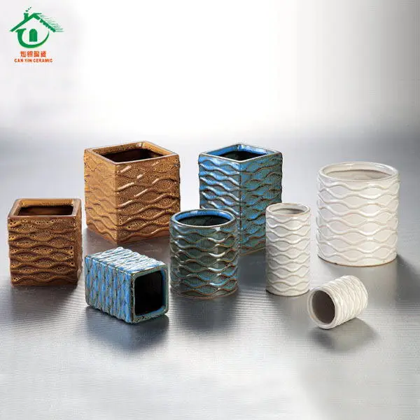 Caldaie a buon mercato contenitori di argilla ceramica vasi ... Vasi da interno in ceramica