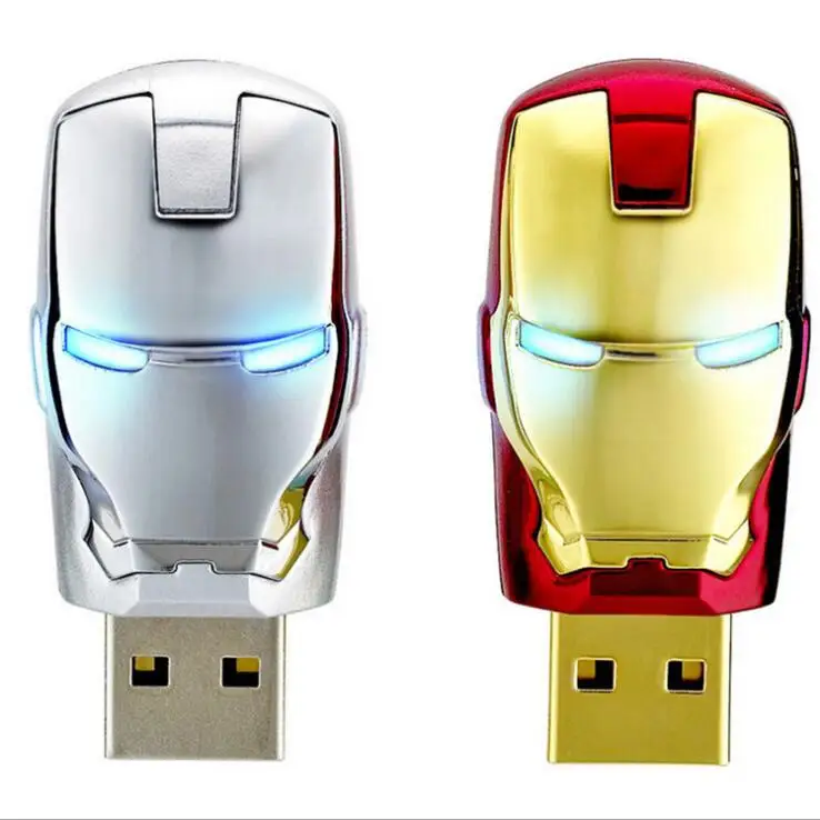 metal bulk cheap iron man  usb flash drives pendrive 8gb 16gb 32gb 64gb