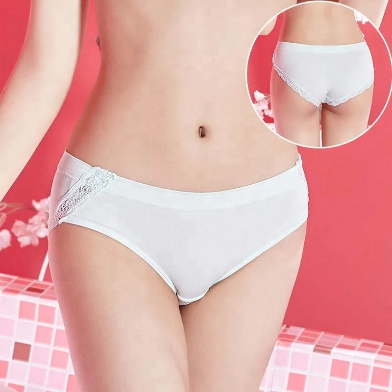 2018 Teenager Girl Seamless Underwear Breathable Comfortable Girls Brief Pa...