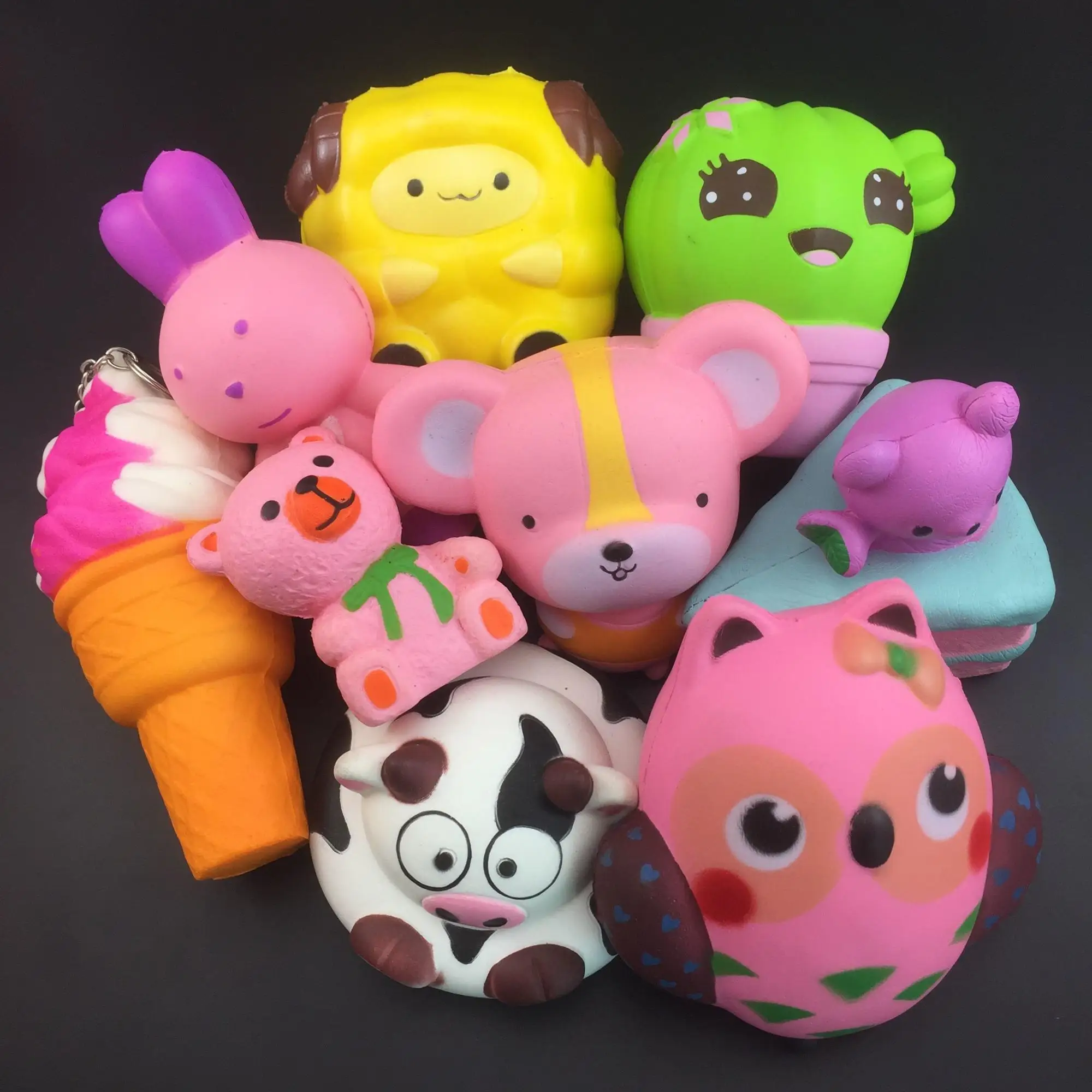 Squishies Candy Color Ice Cream Ball Squishy Toy Cake Bread Gag Joke ...