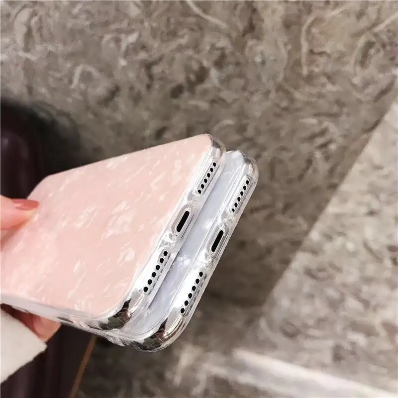 Bright Shell Paper TPU Mobile Phone Case for iPhone X