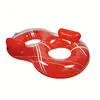 Double Rings Inflatable Water Skiing Circle Inflatable Swimming Ring Floating Loop