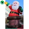3m High Inflatable Father Claus Customized Giant Christmas Father Inflatable In Chimney A3346