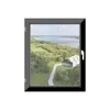 Sunlight permeates the round arc curve aluminum window glass window