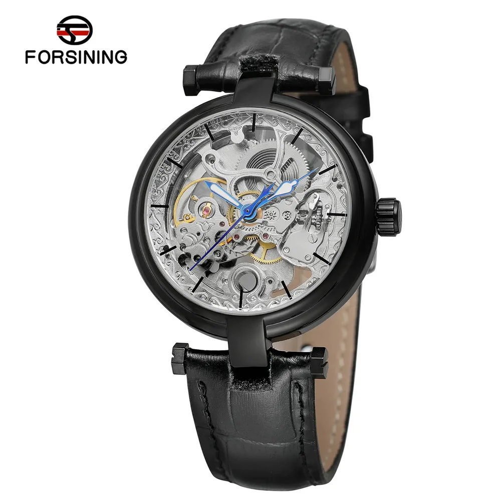 

FORSINING 203-1 Men Fashion Casual Automatic Mechanical Leather Strap Watch High Quality