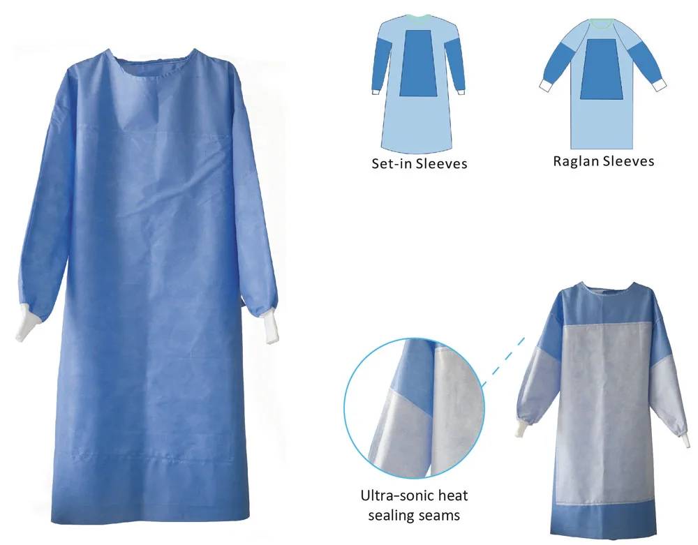 Medical Sterile Disposable Surgical Operation Theatre Gown For Surgery ...