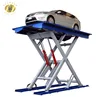 7LSJC Shandong SevenLift 2 post hydraulic scissor residential pit garage vehicle parking car lift for sale