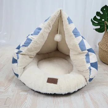 plush cat cave