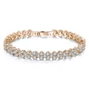New Hot Clear Full Diamond Bracelet Silver Copper Zirconia Crystal beads bracelet For Women