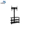 Three layers glass tv stand with upper mount
