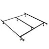 Adjustable Metal Bed Frame with Headboard Brackets