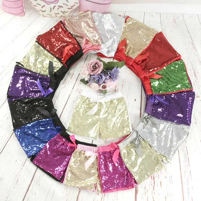 

RTS Children Shorts Boutique Clothing Baby Girl Sequin Shorts