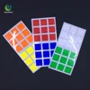 custom made 6 colors magic cube transfer stickers labels