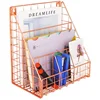 document holder desk book shelf for metal wire Rose gold wall bed with desk and shelf