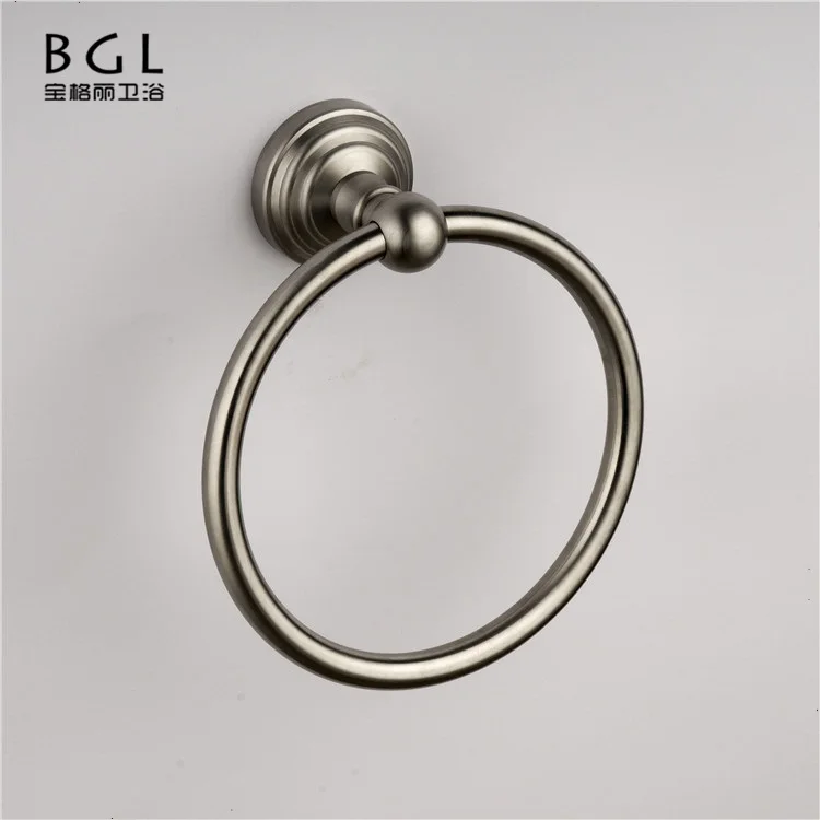 
hotel accessories 304 stainless steel countertop circle round holder bathroom towel ring 