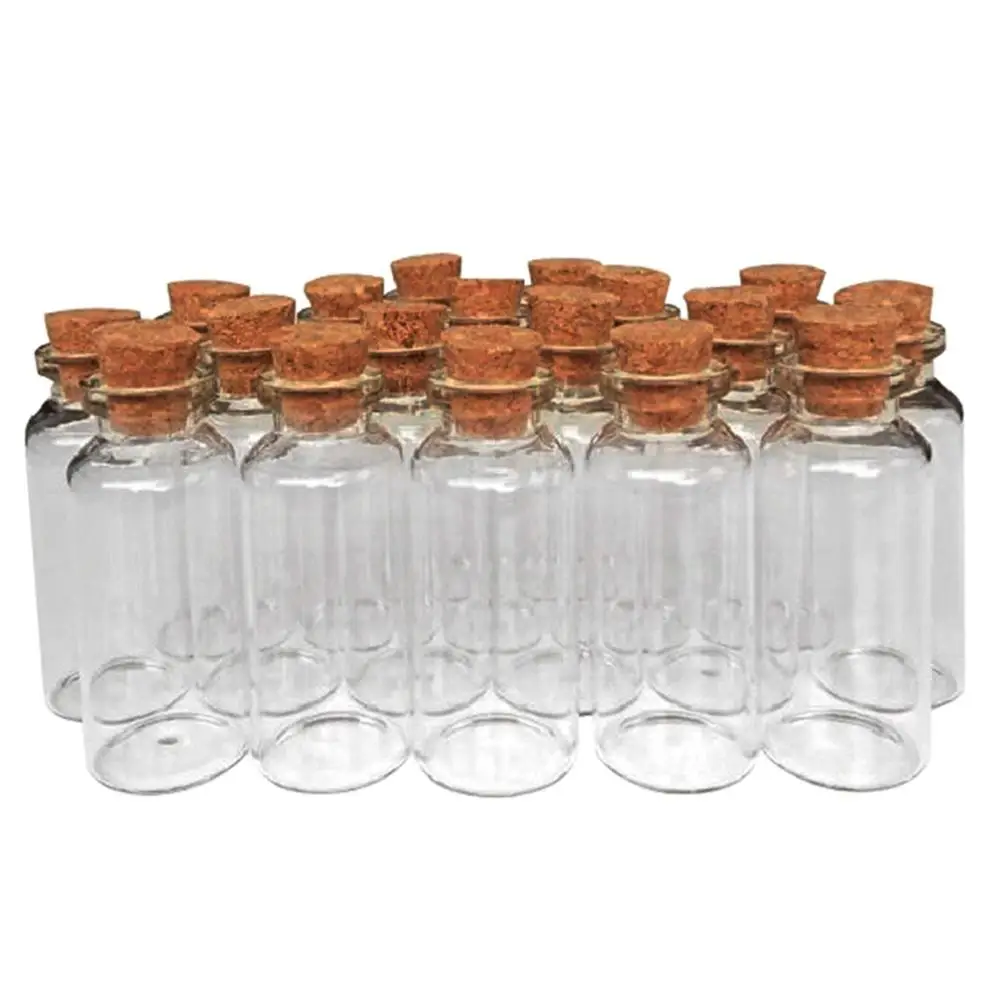 
Mini Vials Cork DIY Wedding And Party Message Decoration Glass Bottle Cork 