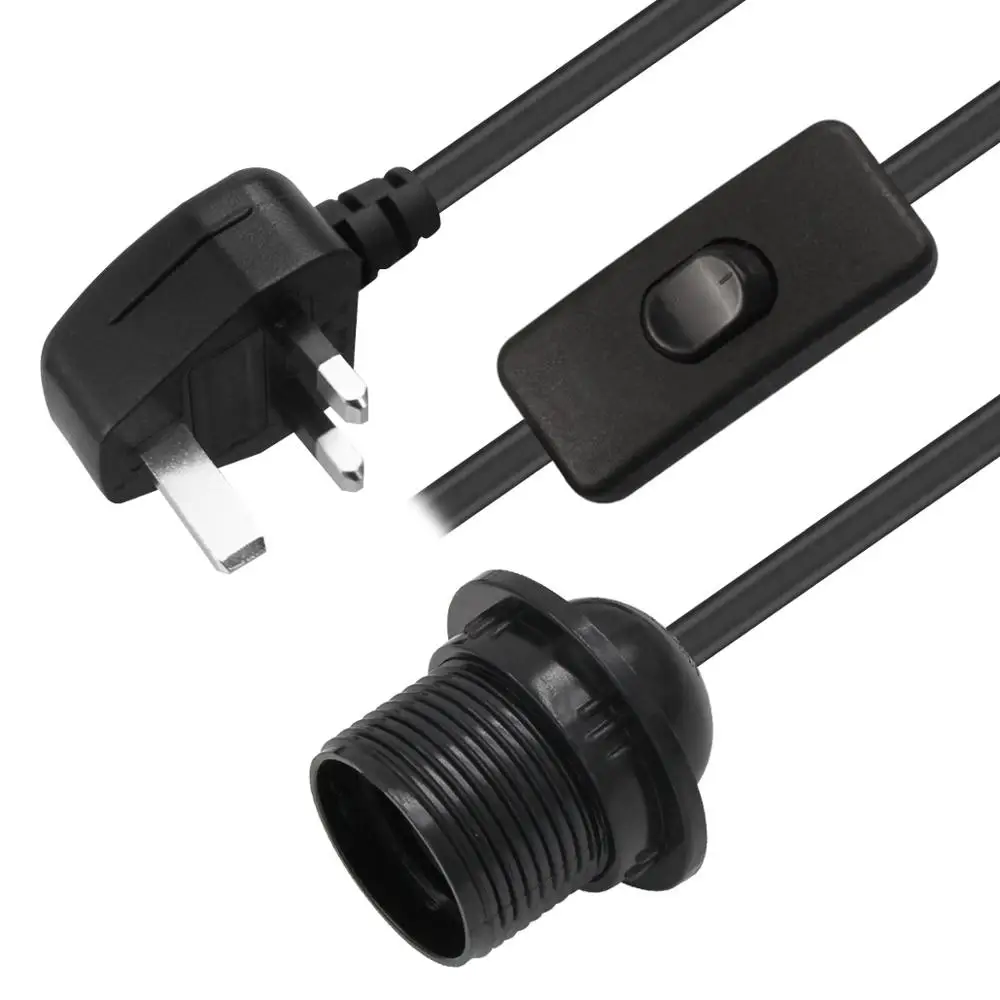 power cord with e27 lamp socket