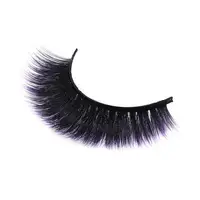 

party use colorful eyelashes wholesale price 3d synthetic fiber eyelashes