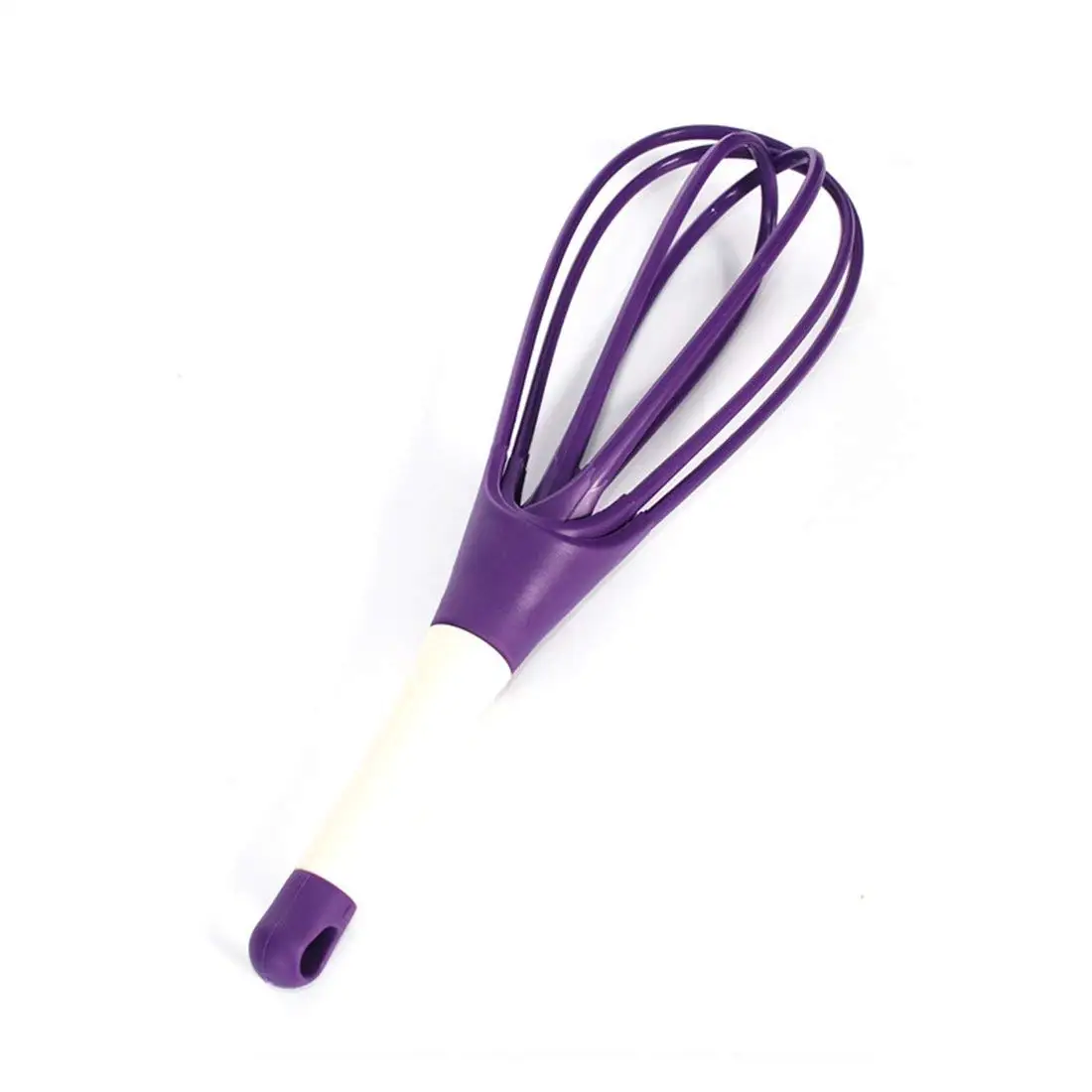 1Pc Kitchen Gadgets Egg Beaters Egg Whisk Mixer Kitchen Blender Baking Flour Stirrer 3 Colors (Purple)