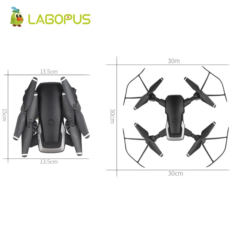 lagopus D8 Camera rc Drone 20 Mins Flight Duration 5MP FPV WIFI Camera HD Quadcopter Mini Drone Foldable Drone