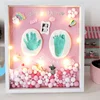 High Quality Custom 11x14 Baby Handprint and Footprint Wooden Frame Kit First Year Baby Photo Frame Wholesale