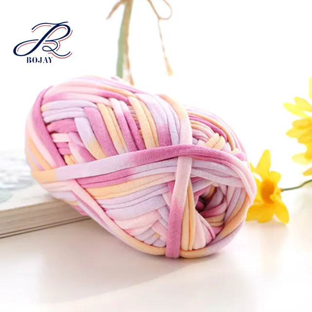 100 Polyester Yarn Crochet Wholesale Hand Knitting Yarn T Shirt Yarn