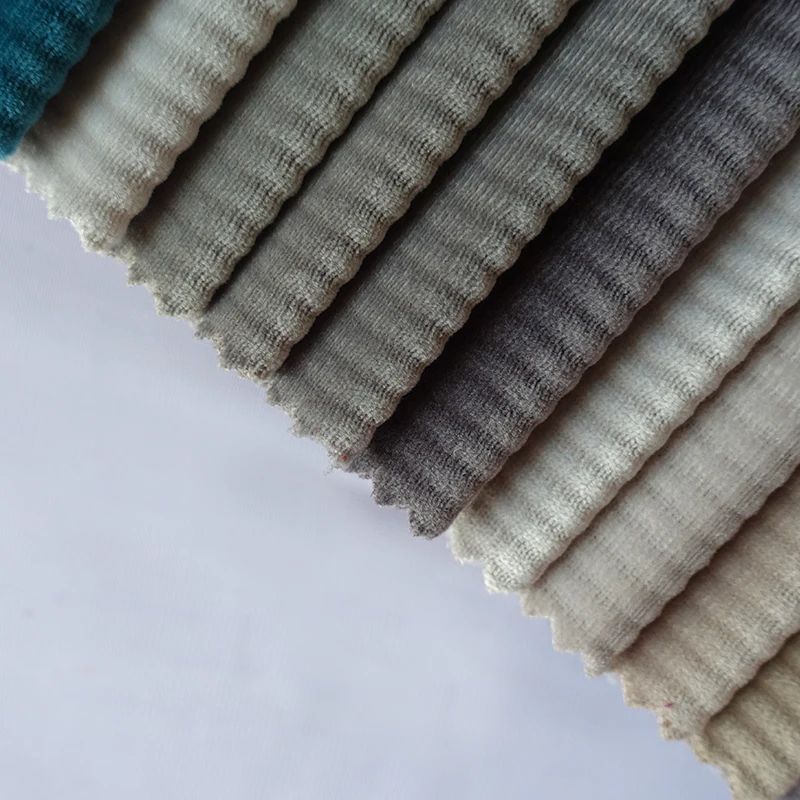 
2018 New wholesale spandex corduroy velvet fabric for trousers and pants 