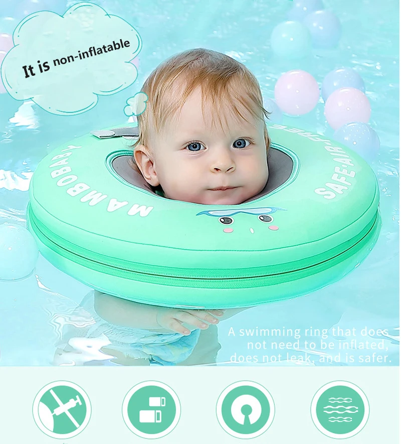 newborn baby swimming float