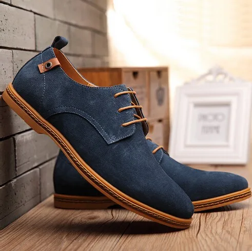 z10065a real picture plus size fashion shoes men genuine leather mens casual shoes