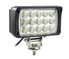 45w square reflection cup 15 led work lamp car accessories led work spot/flood light outdoor for offroad tractor trailer