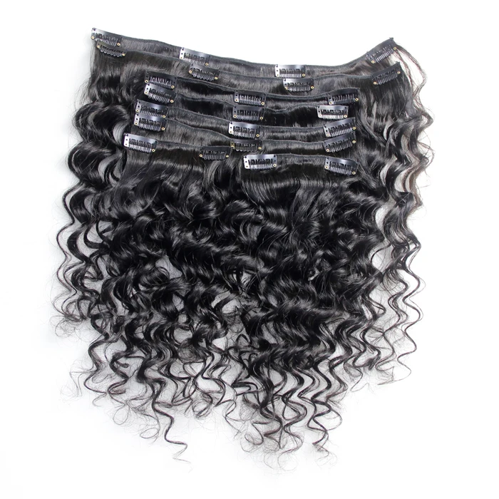 

OEM 120 160 220 260 320 grams/set wholesale high quality deep curly clip in 100% human hair extensions for black women, 1# #1b #2 #4 #6 #8 #10 #18 #24 #27 #613 #60 #99j #8/613 #27/613.,etc