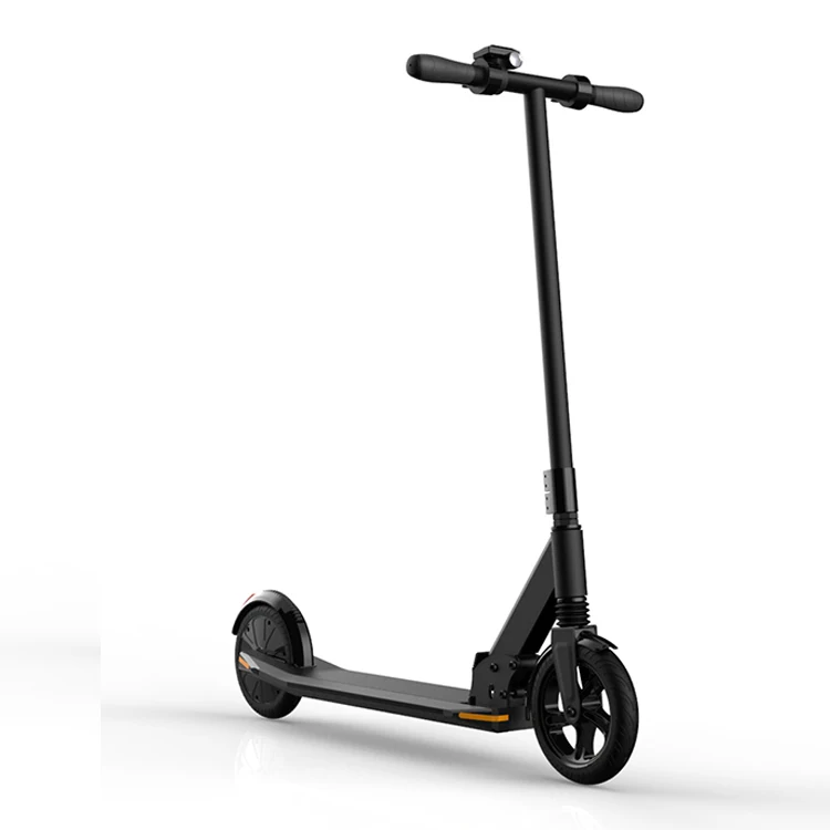 

Ultra Slim Sports Solid Tire Anti-skid Led Lighting And Reflecting Electric Scooter More Safe E-scooter, Black