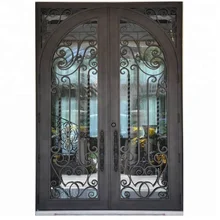 Современная стальная вилла дверь безопасности элегантное здание передние двойные входные двери