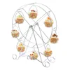 Metal wire iron home apply bread wedding rotating cupcake stand for cup cake