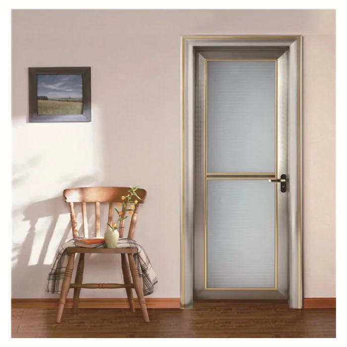 Top Window Fully Aluminum Thermal-break Soundproof Interior Casement Swing Bedroom Hotel Room Door for Sale