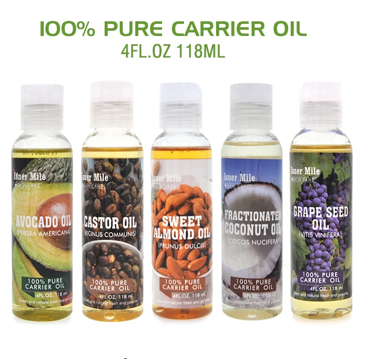 [MISSY] OEM/ODM Private Label 100% Pure Organic Carrier Coconut Sweet Almond Essential Oil Set in Stock