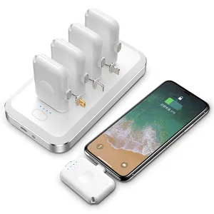 2019 new arrival Portable 4 in 1 Magnetic Finger Charger Power Banks Station Set for rent
