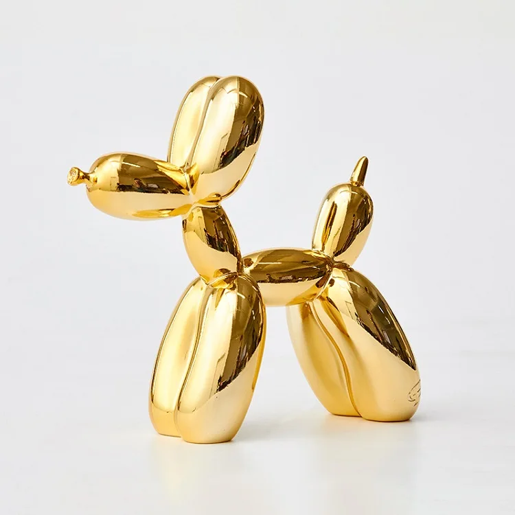 Online Sale Dropship Decorazione Home Decor Luxury Gold Red Silver Balloon Dog Statue