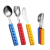 Silicone Cutlery Set Knife Fork and Spoon Flatware Set for Children
