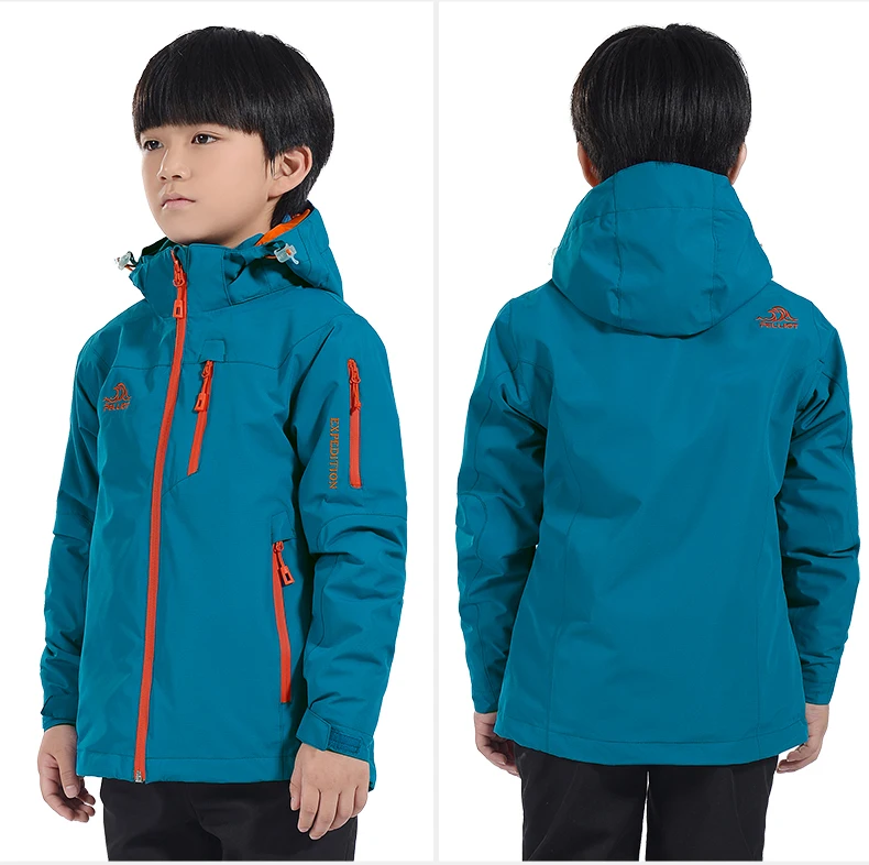 Custom Winter Children Waterproof Coats Outdoor Hiking Kids 3 In 1