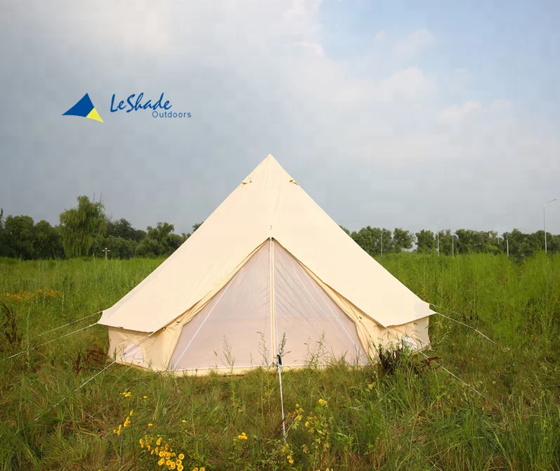 

4m bell tent with 100% cotton canvas, Beige