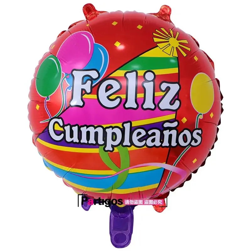 Spanish Happy Birthday Balloons Feliz Cumpleanos Foil Helium Balloon ...