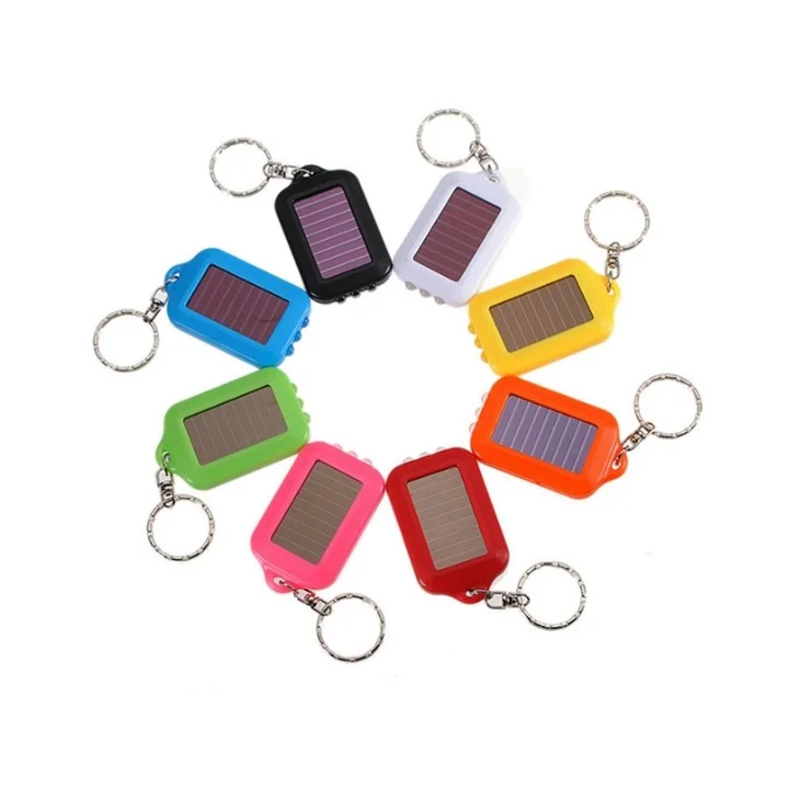 Personalized Solar Keychain Flashlight With Logo Printing Buy Solar